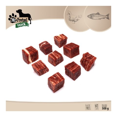 MR. PRETZEL Kostki z kaczki i ryby 500g (MP-4016)
