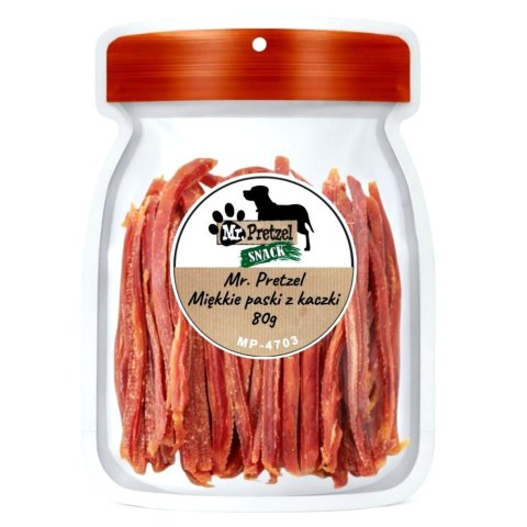 MR. PRETZEL Miekkie paski z kaczki 80g (MP-4703)