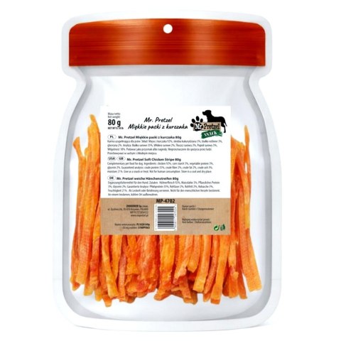MR. PRETZEL Miekkie paski z kurczaka 80g (MP-4702)