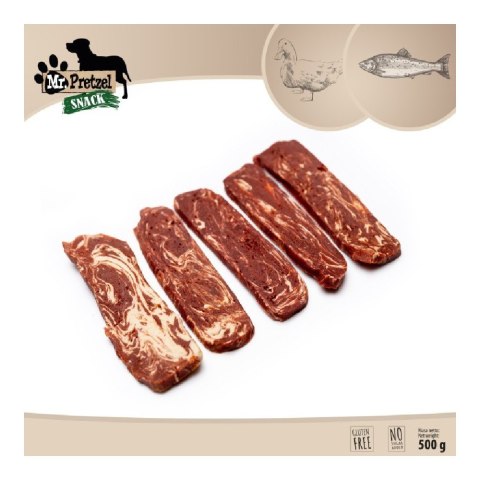 MR. PRETZEL Paski z kaczki i dorsza 500g (MP-4007)