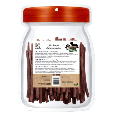 MR. PRETZEL Paski z wolowiny 80g (MP-4712)