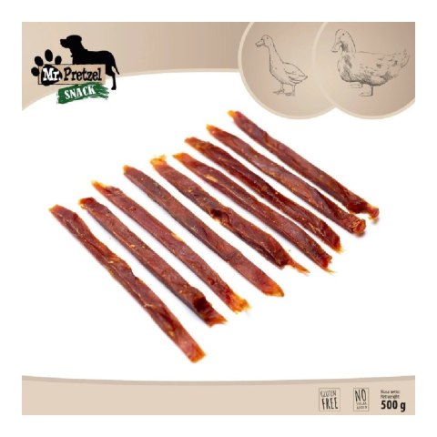 MR. PRETZEL Suszone paski z kaczki 500g (MP-4005)
